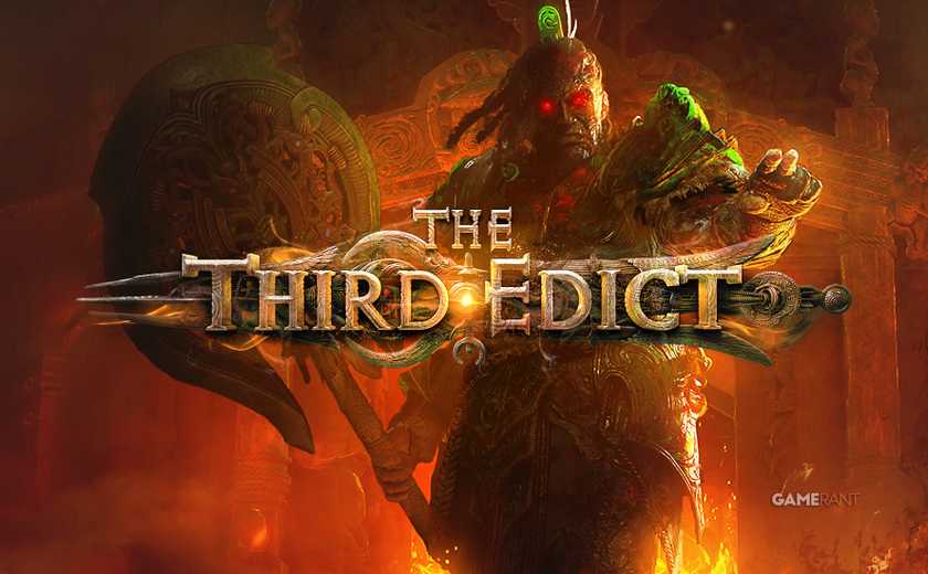 Path of Exile 2 The Third Edict logo with edited graphic 2x1 composite glowing eyes character